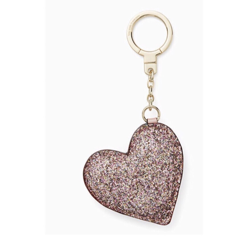 Kate Spade Glitter Heart Key Fob